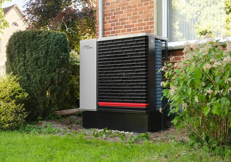 Standby generator outside a home